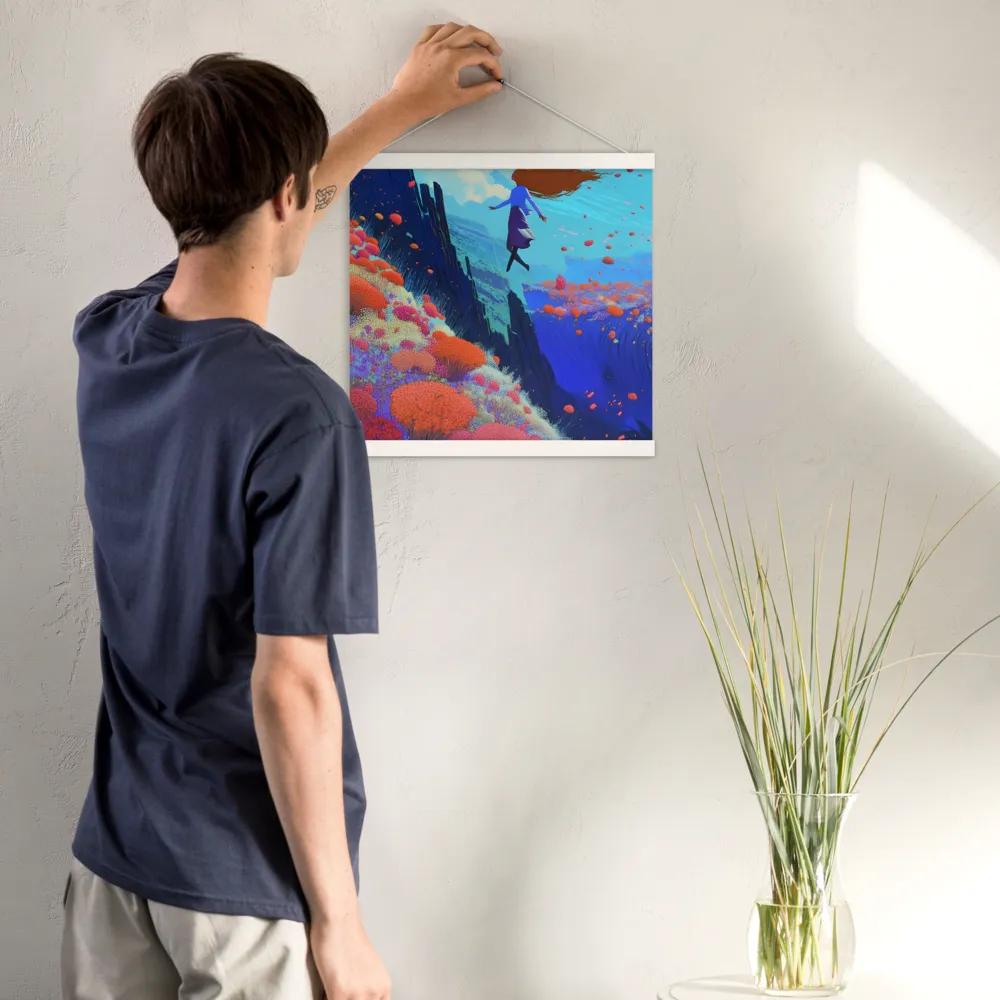 Whispers of Freedom | Poster With White Wood Hanger | 16″×16″