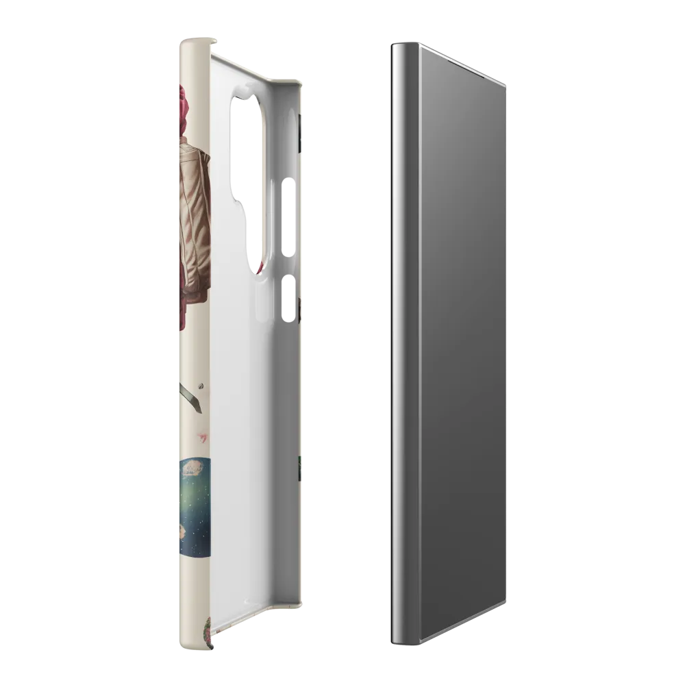 Cosmic Voyager: The Space Explorer | Phone Case |  S24 Ultra | Snap Case | Matte