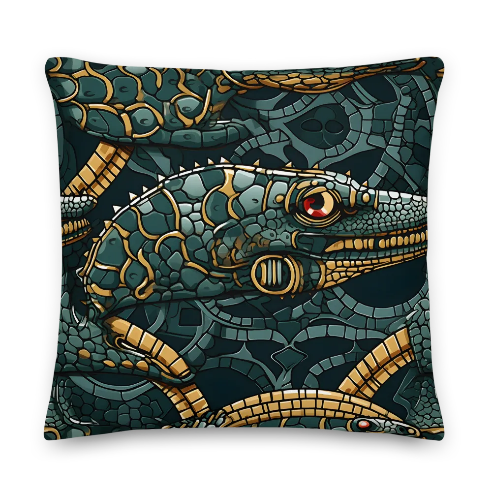 Lizards of Abstraction | Pillow | 22″×22″