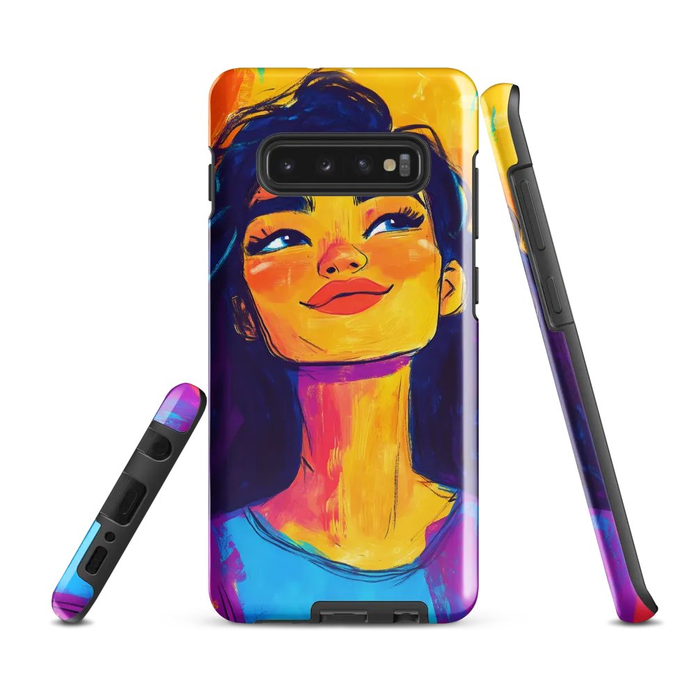 Radiant Joy: A Portrait of Confidence | Phone Case |  S10 Plus | Tough Case | Glossy