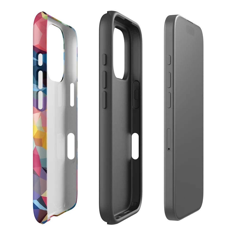 Playful Geometry: The Bear's Face | Phone Case |  16 Pro | Tough Case | Matte
