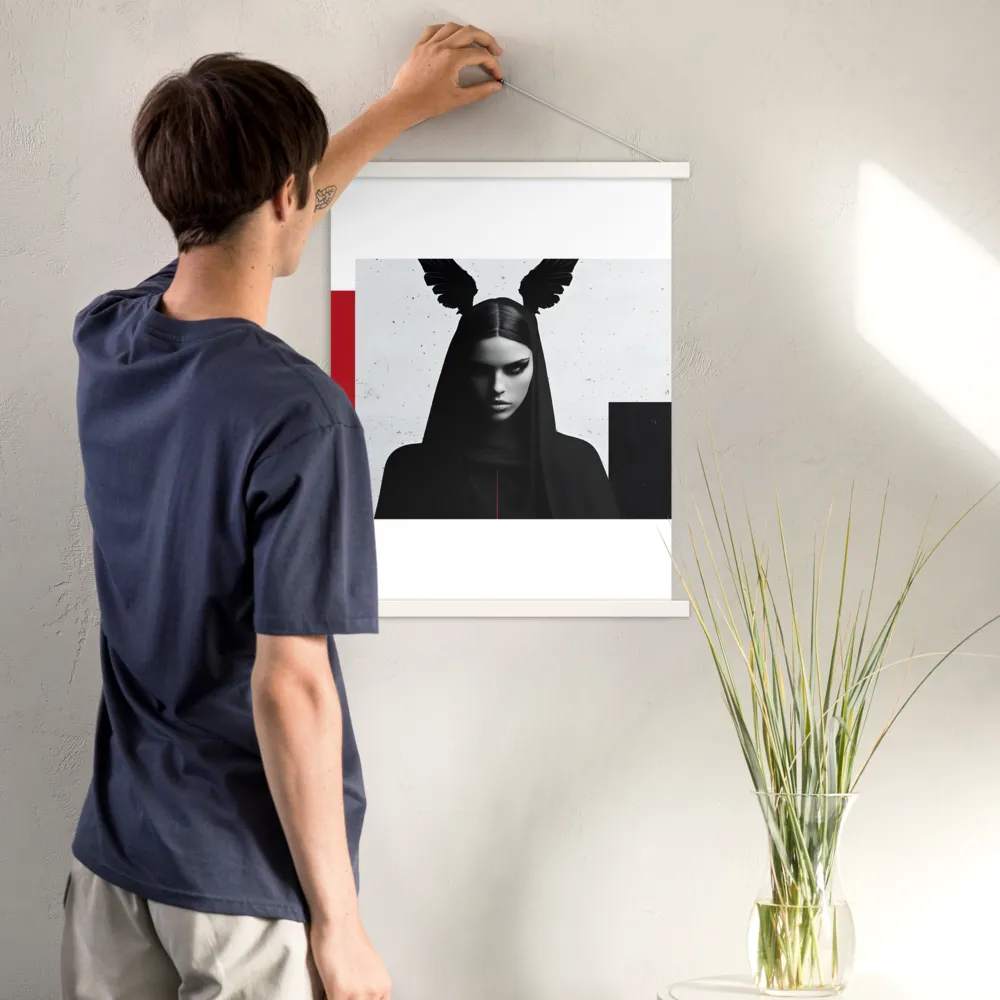 Whispers of Darkness | Poster With White Wood Hanger | 18″×24″