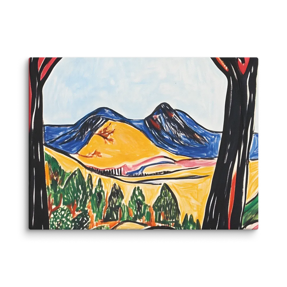 Vibrant Nature's Embrace | Canvas | 9″×12″