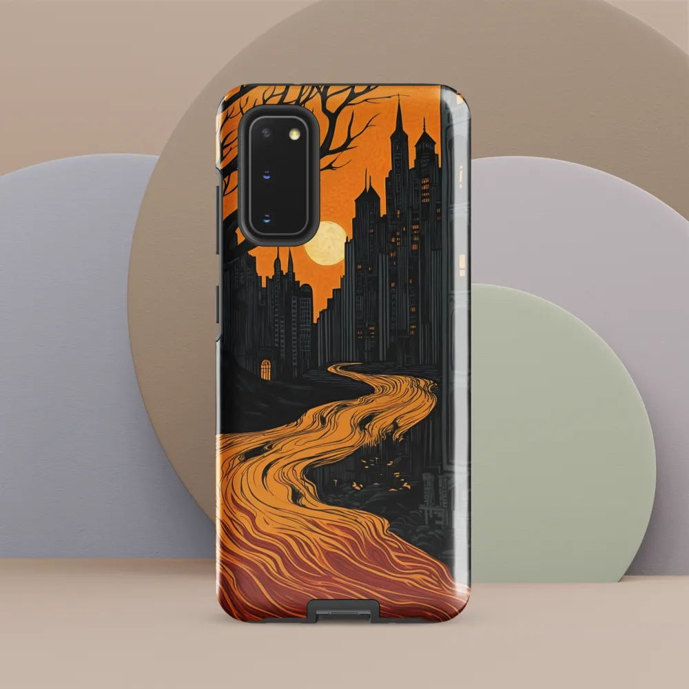 Eerie Cityscape: A Haunting Reflection