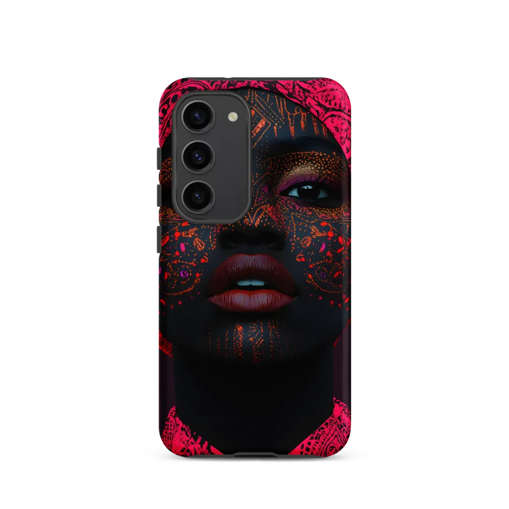 Neon Adornments: A Portrait of Cultural Expression