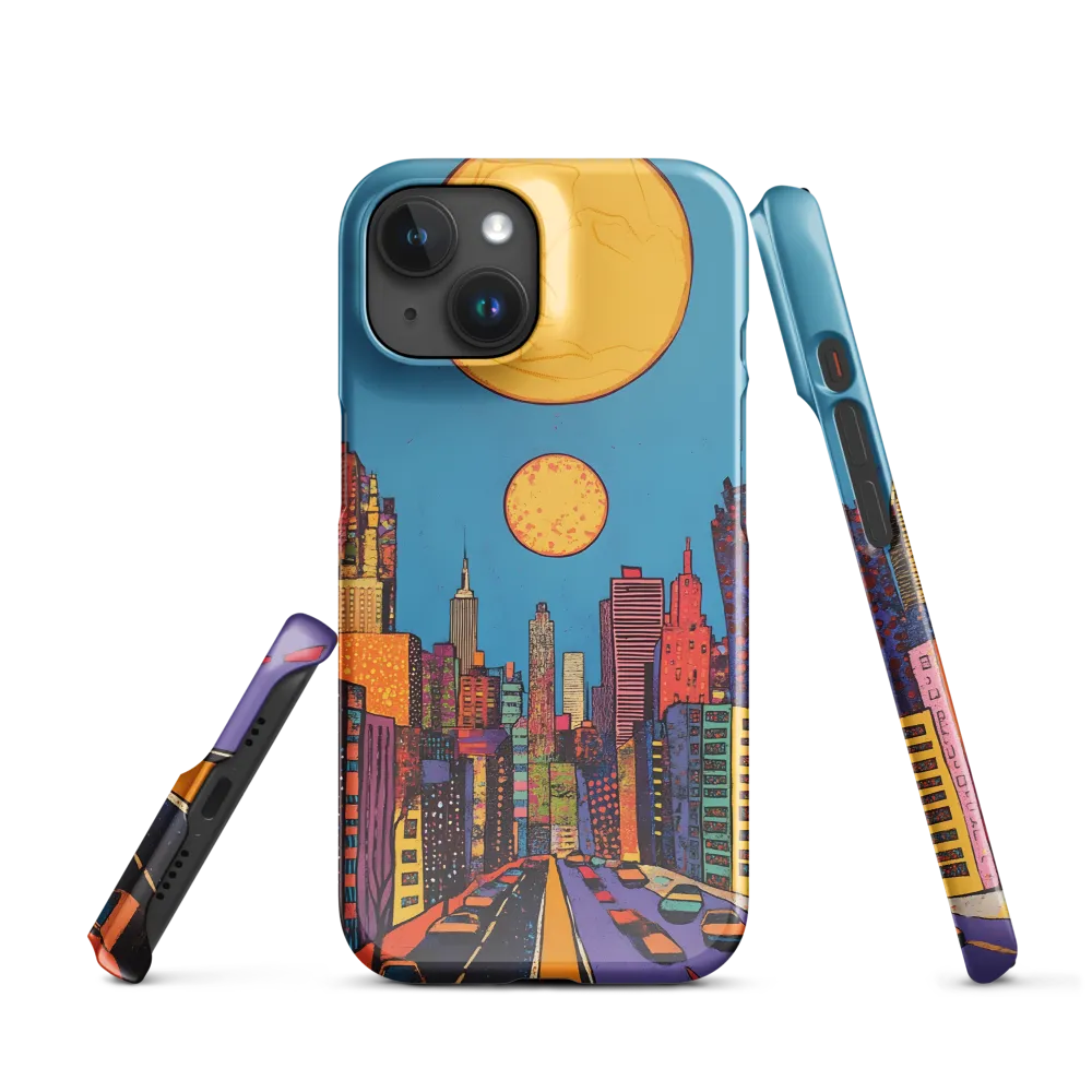 Urban Vibrance: A Pop Art Cityscape | Phone Case |  15 | Snap Case | Glossy