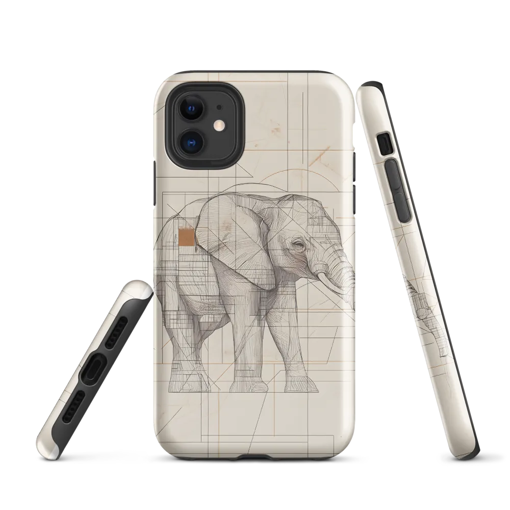 Geometric Elegance: The Steel Elephant
