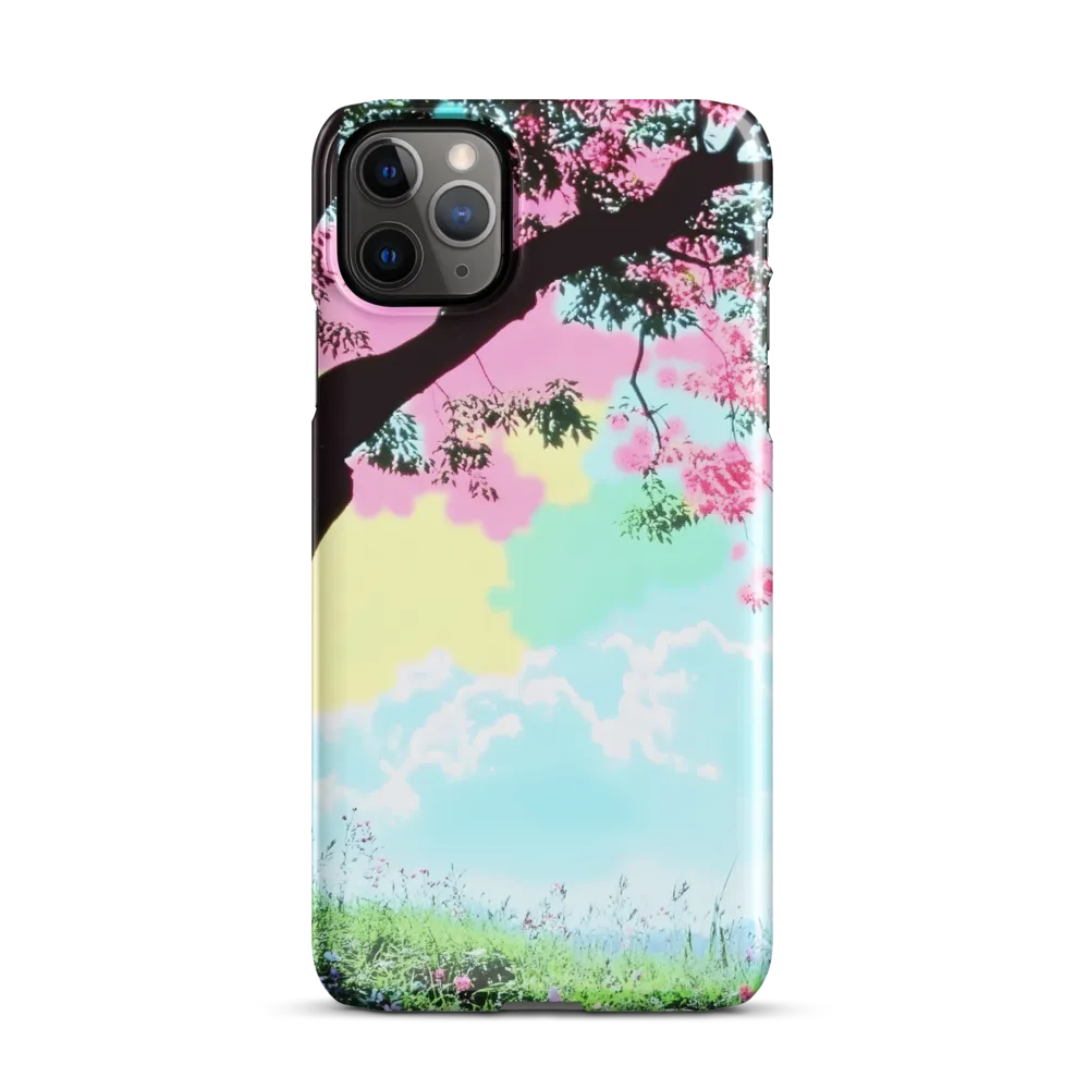 Pastel Dreams: A Surreal Tree Landscape | Phone Case |  11 Pro Max | Snap Case | Glossy