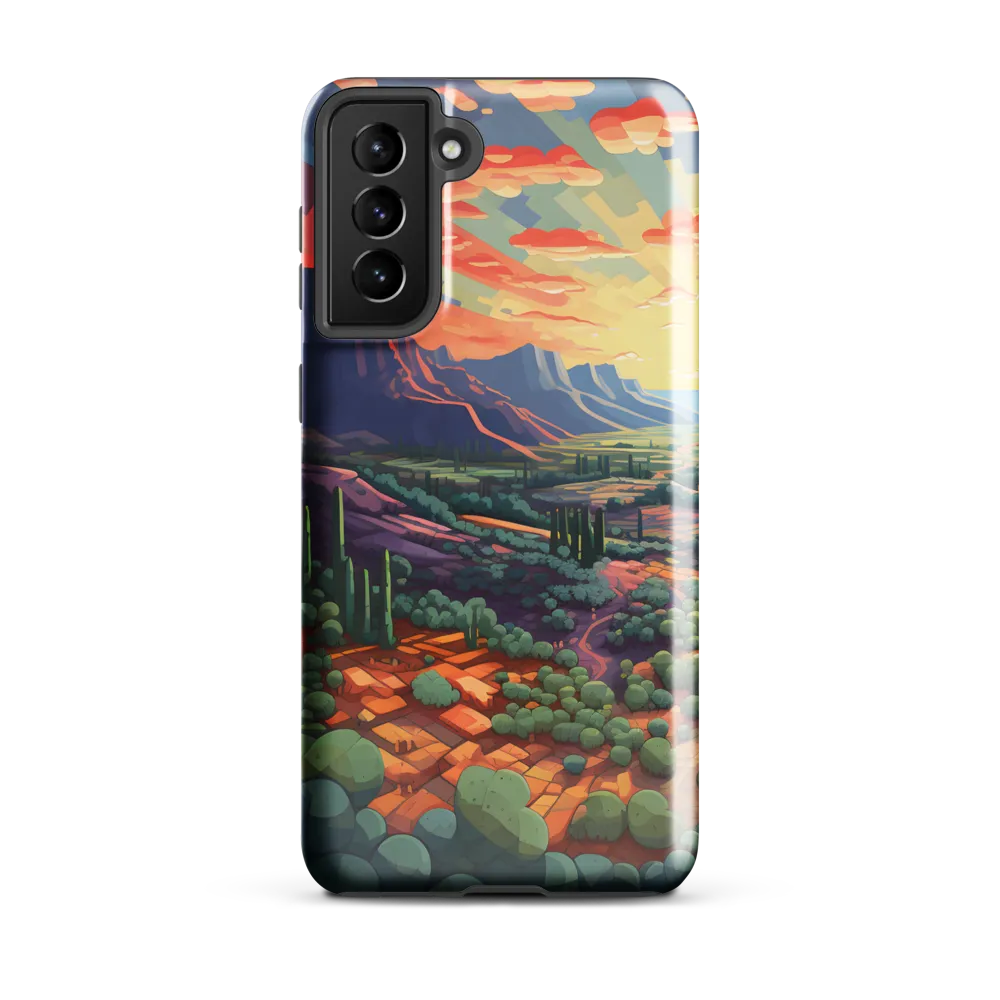 Desert Serenity at Dusk | Phone Case |  S21 Plus | Tough Case | Glossy
