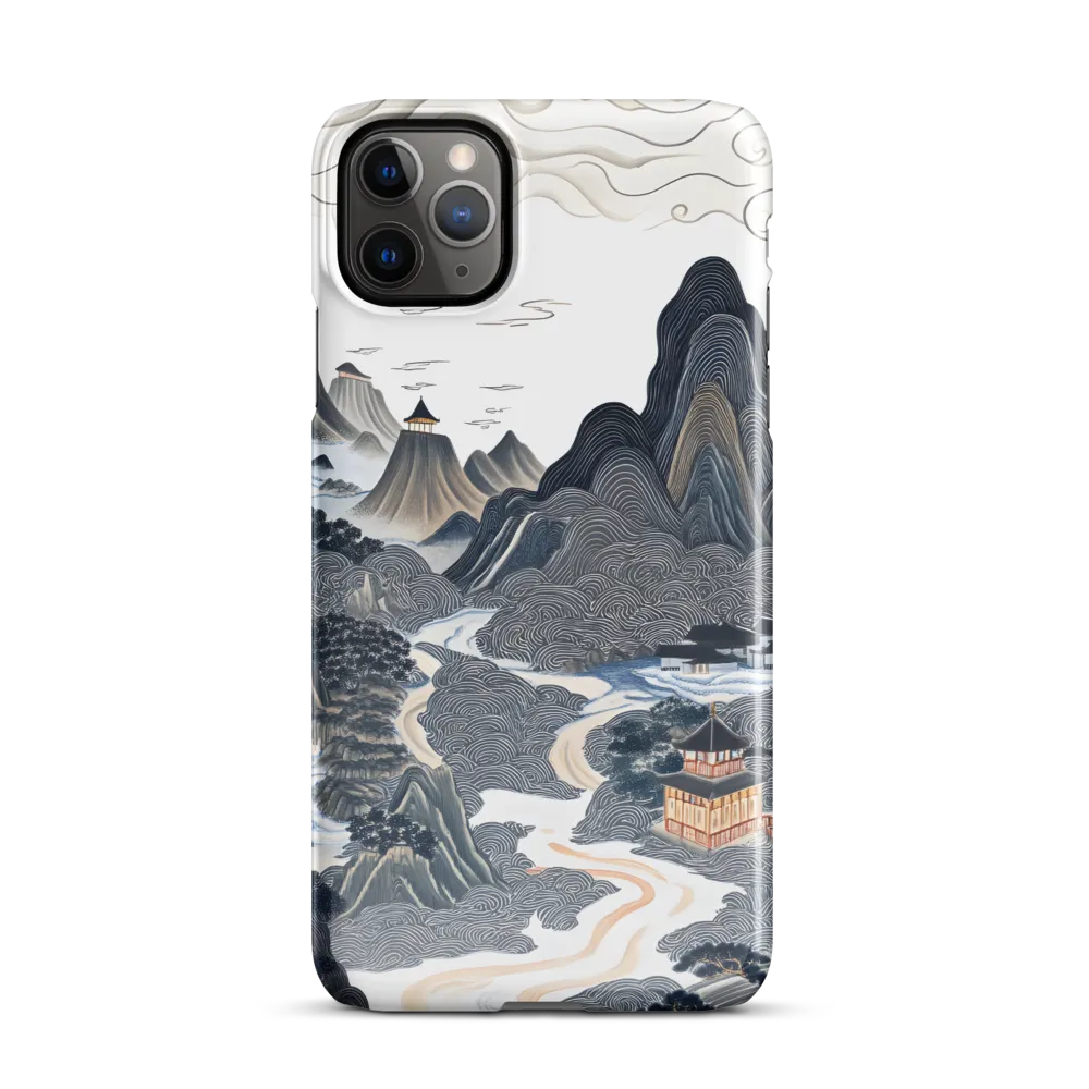 Harmony of Mountains and Temples | Phone Case |  11 Pro Max | Snap Case | Glossy