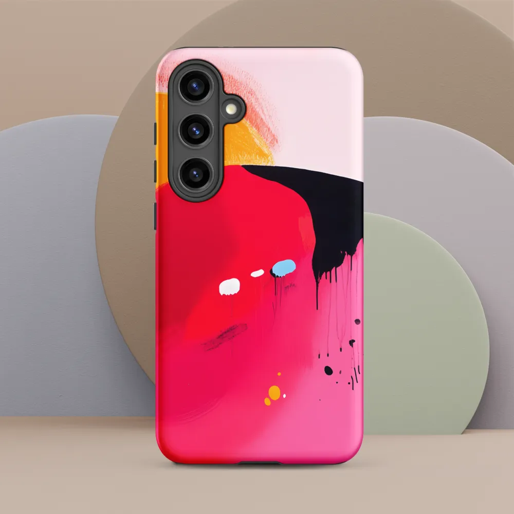 Magenta Sweep — Study in Drips and Fields