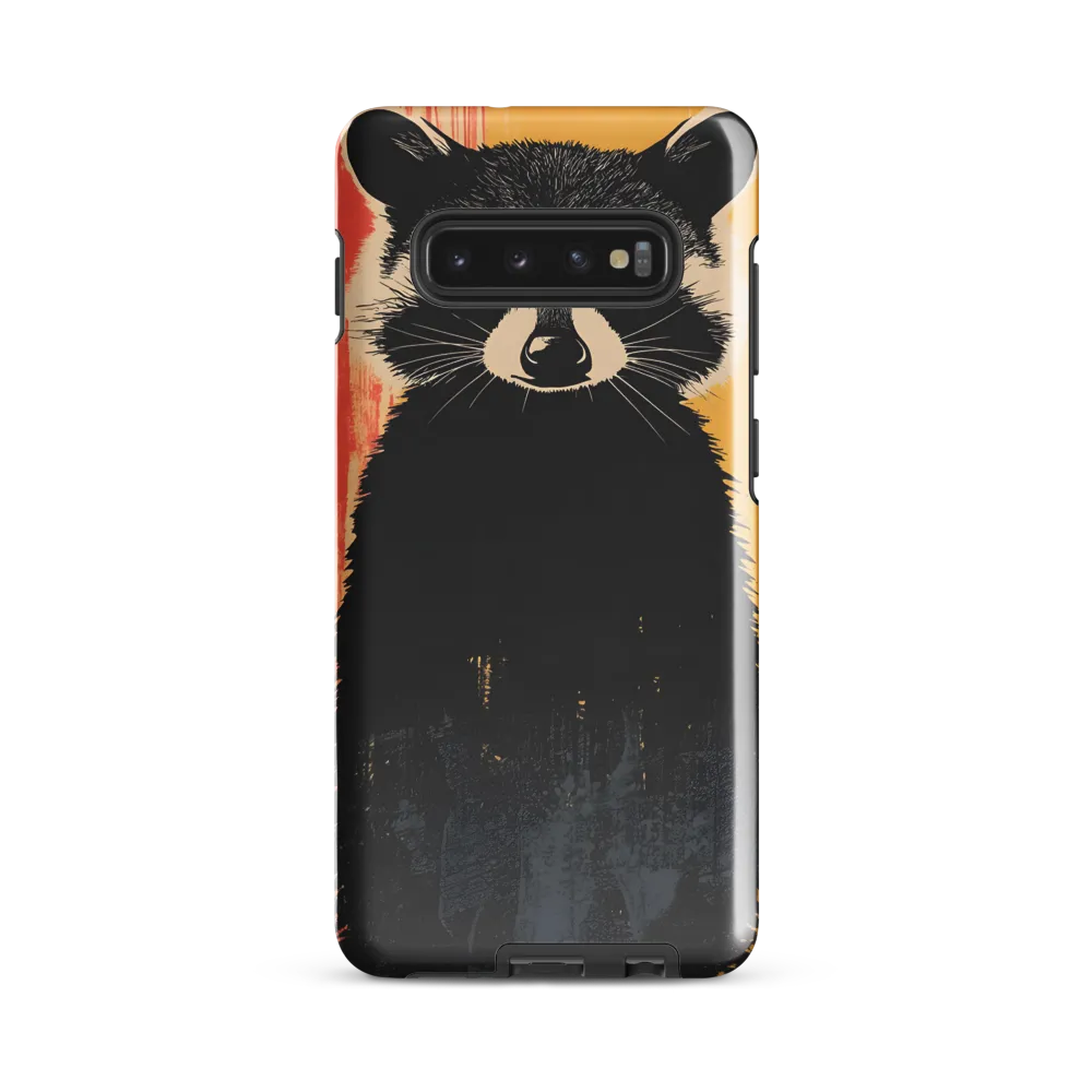 Whimsical Raccoon Portrait | Phone Case |  S10 Plus | Tough Case | Glossy