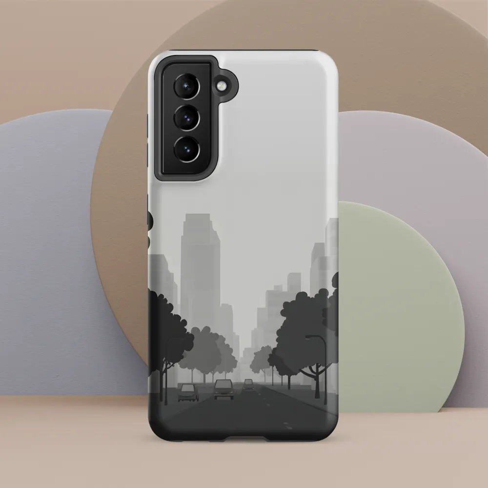 Avenue in Grayscale
