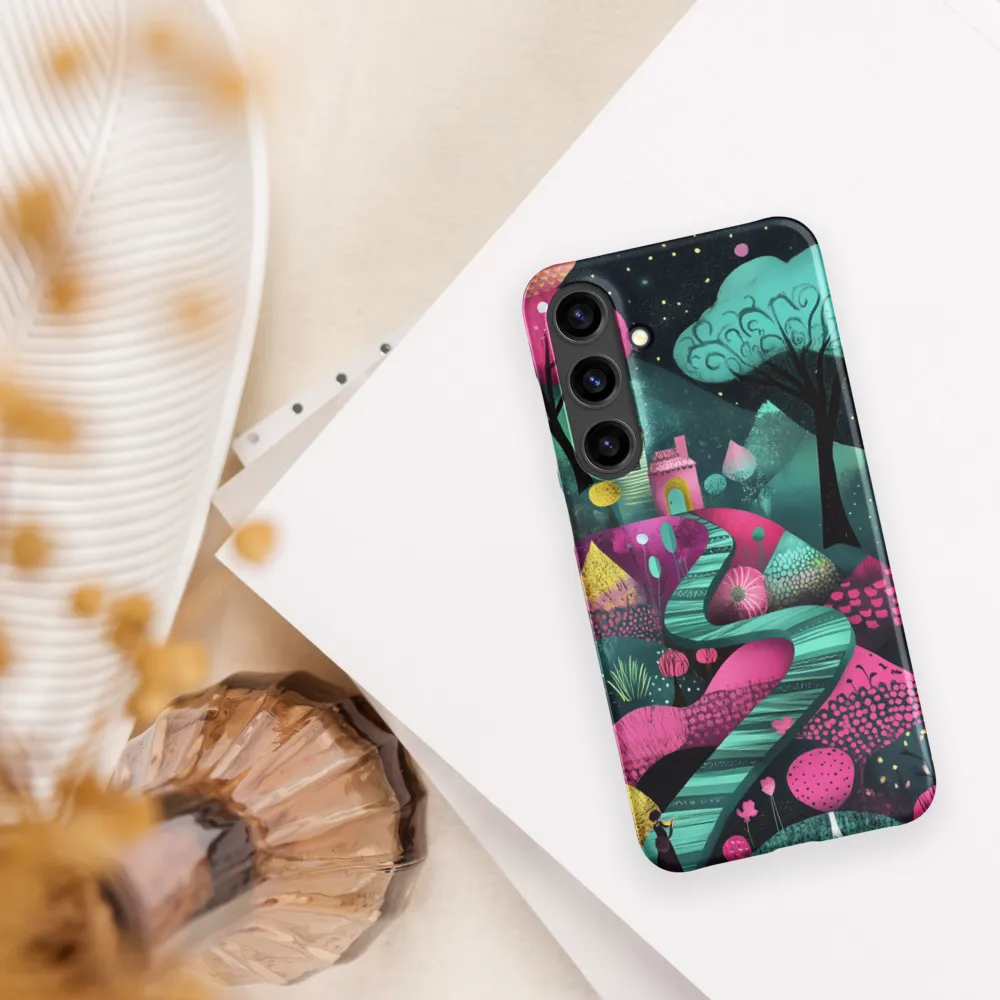Whimsical Journey through Colorful Lands | Phone Case |  S24 Plus | Snap Case | Matte