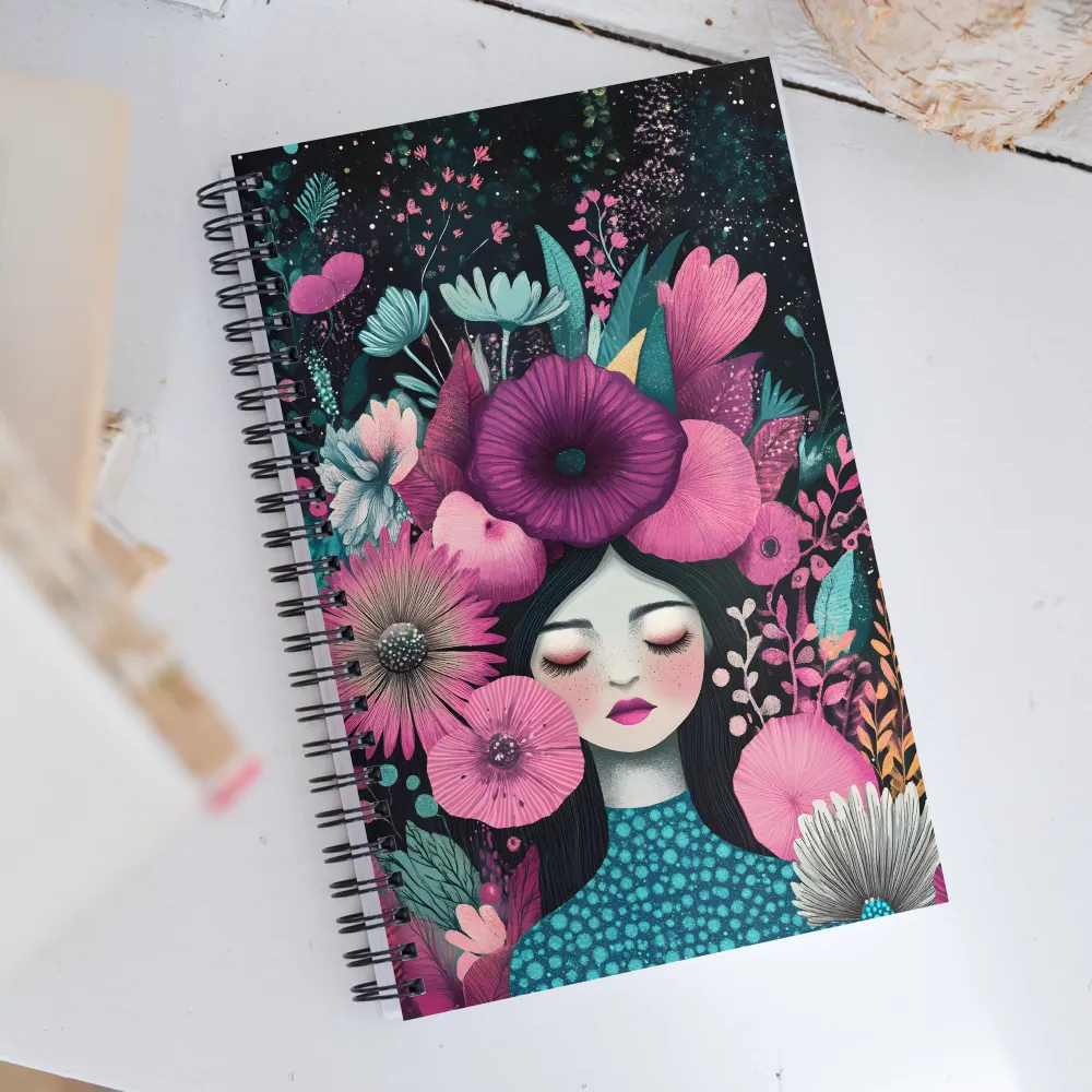 Blooming Serenity | Spiral Notebook