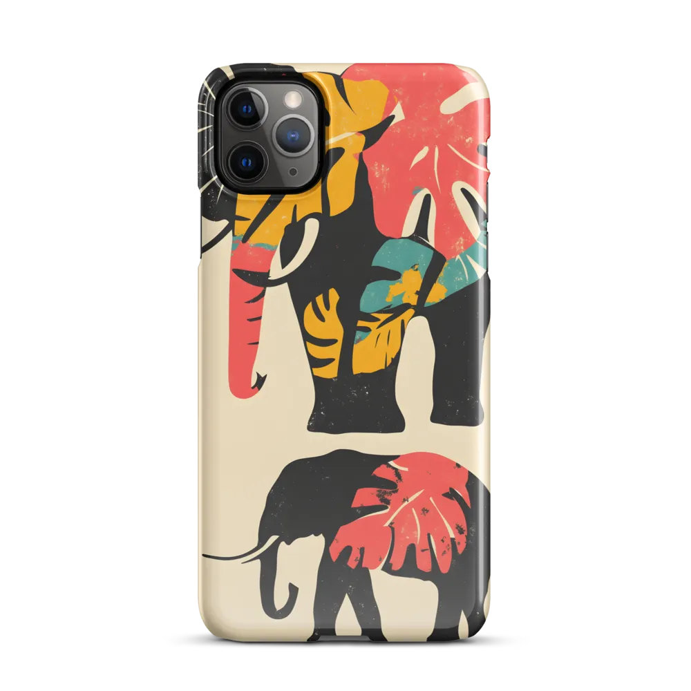 Tropical Elegance: The Elephant's Dance | Phone Case |  11 Pro Max | Snap Case | Glossy