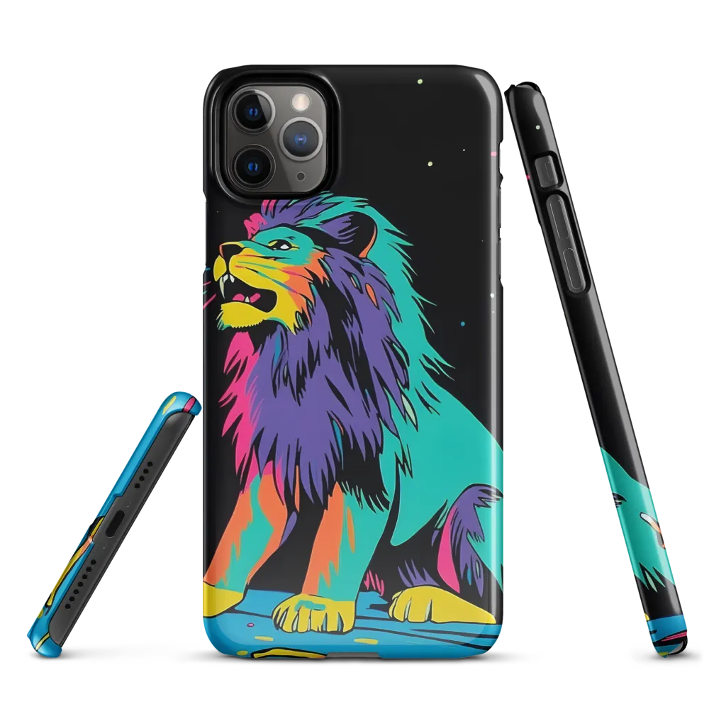 Roaring Colors: The Neon Lion | Phone Case |  11 Pro Max | Snap Case | Glossy