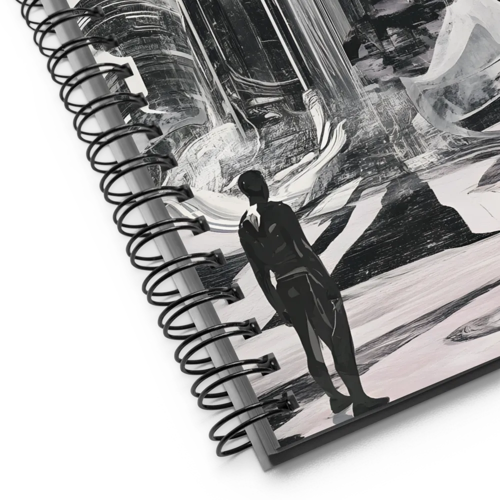 Architectural Dreams in Monochrome | Spiral Notebook