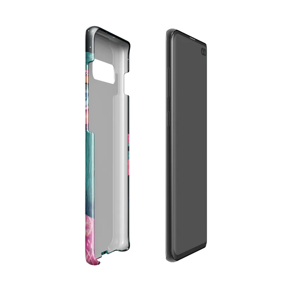 Whimsical Vulture: A Dance of Colors | Phone Case |  S10 | Snap Case | Glossy