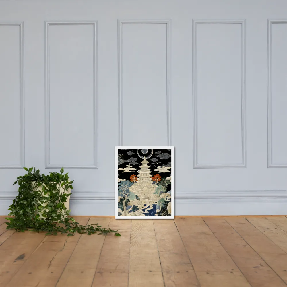 Whispers of the Pagoda | Poster with White Frame | 16″×20″