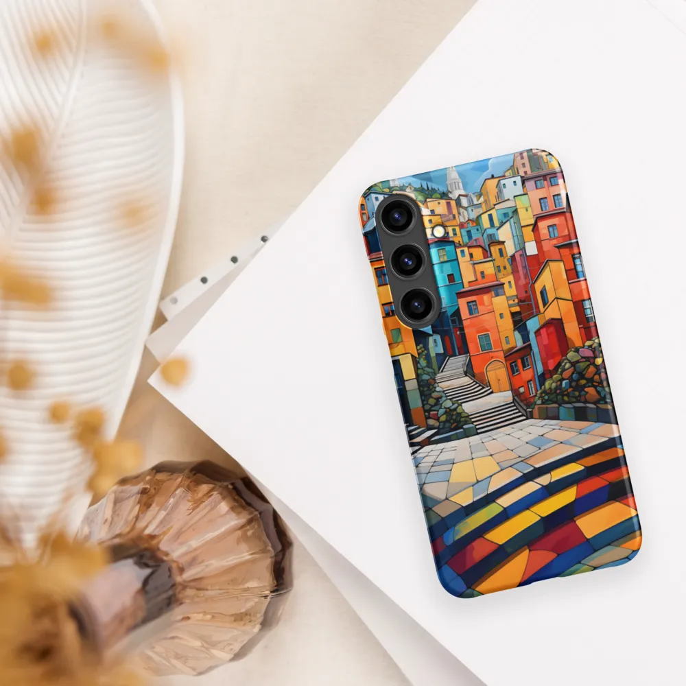 Vibrant Village: A Cubist Journey