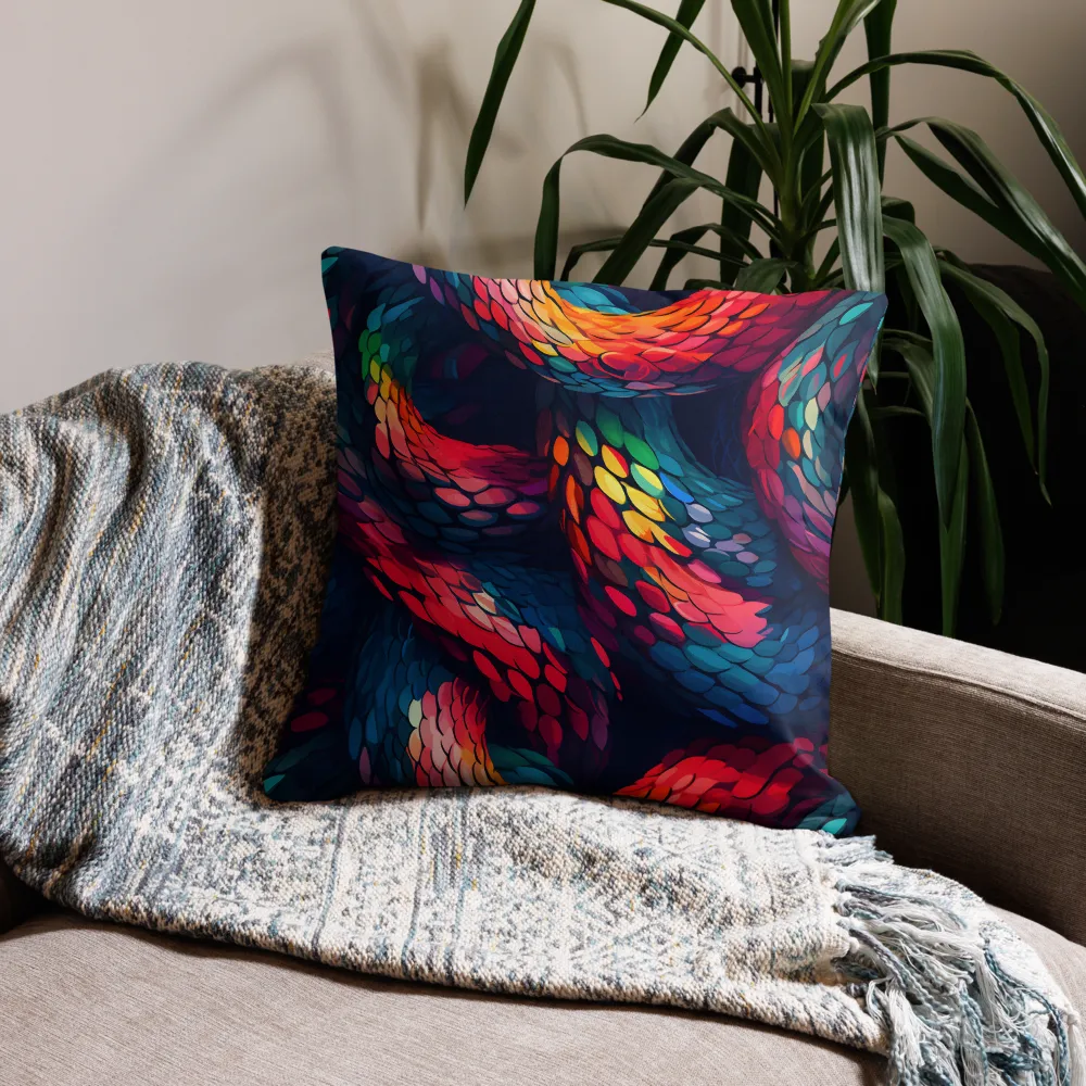 Serpentine Harmony | Pillow & Pillow Case | Multiple Sizes