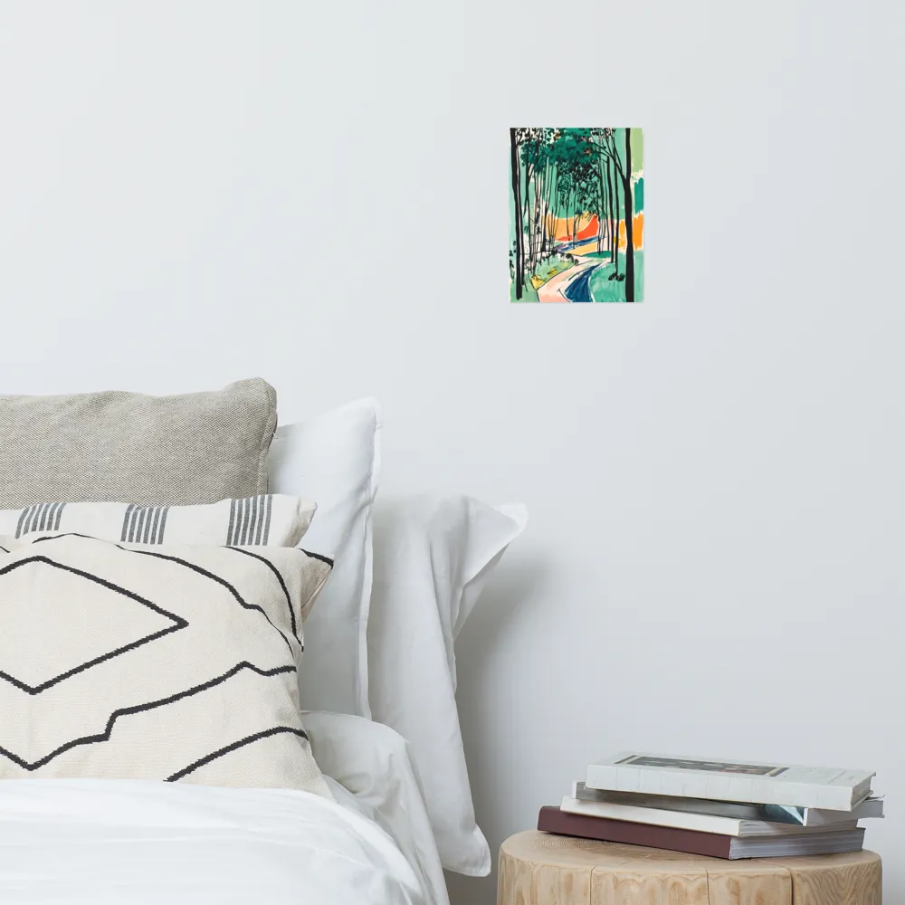 Winding Path Through the Forest | Poster | 8″×10″