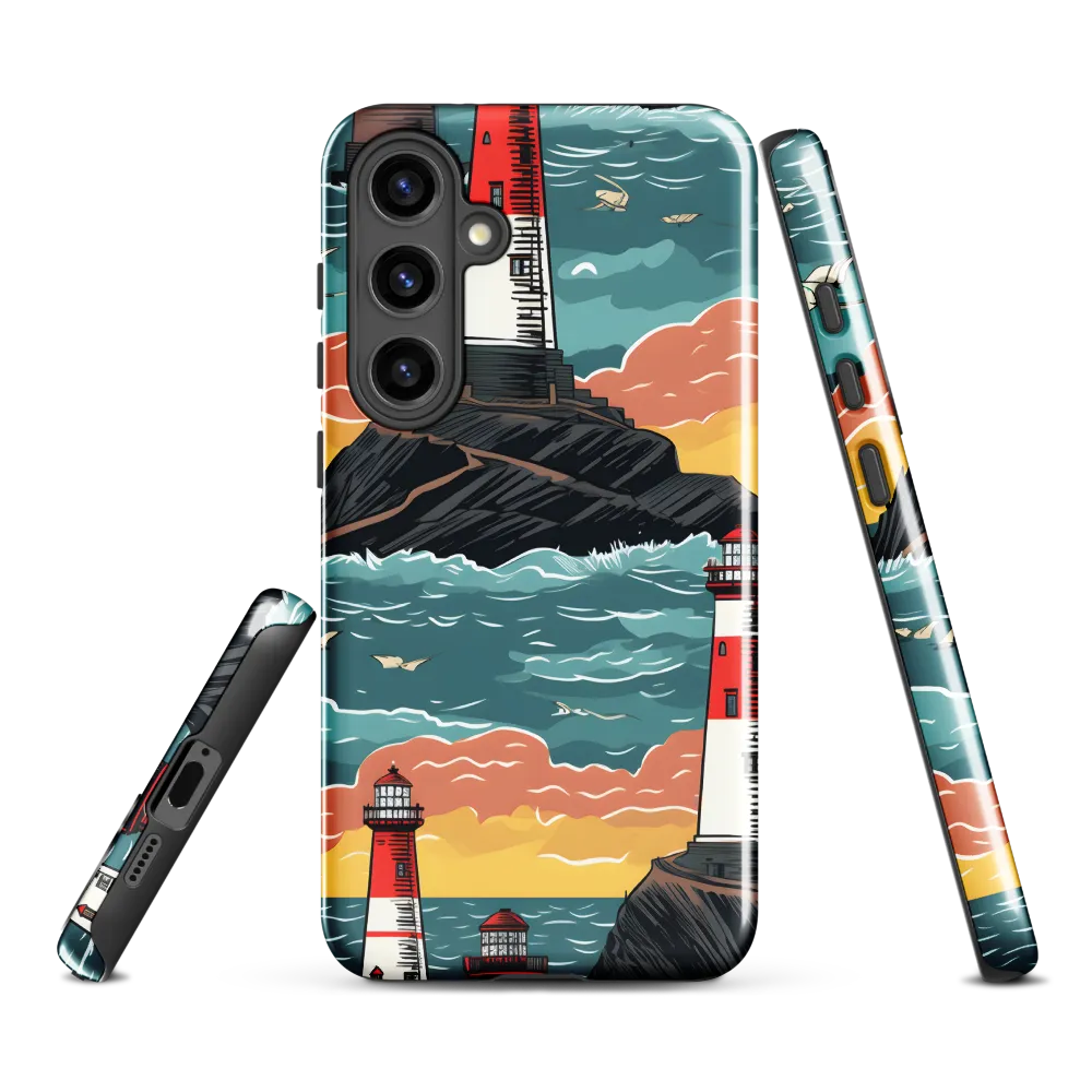Lighthouses in a Whimsical Ocean