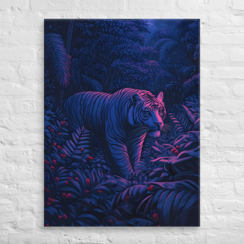 Mystic Prowler: The White Tiger in the Jungle | Canvas | 30″×40″