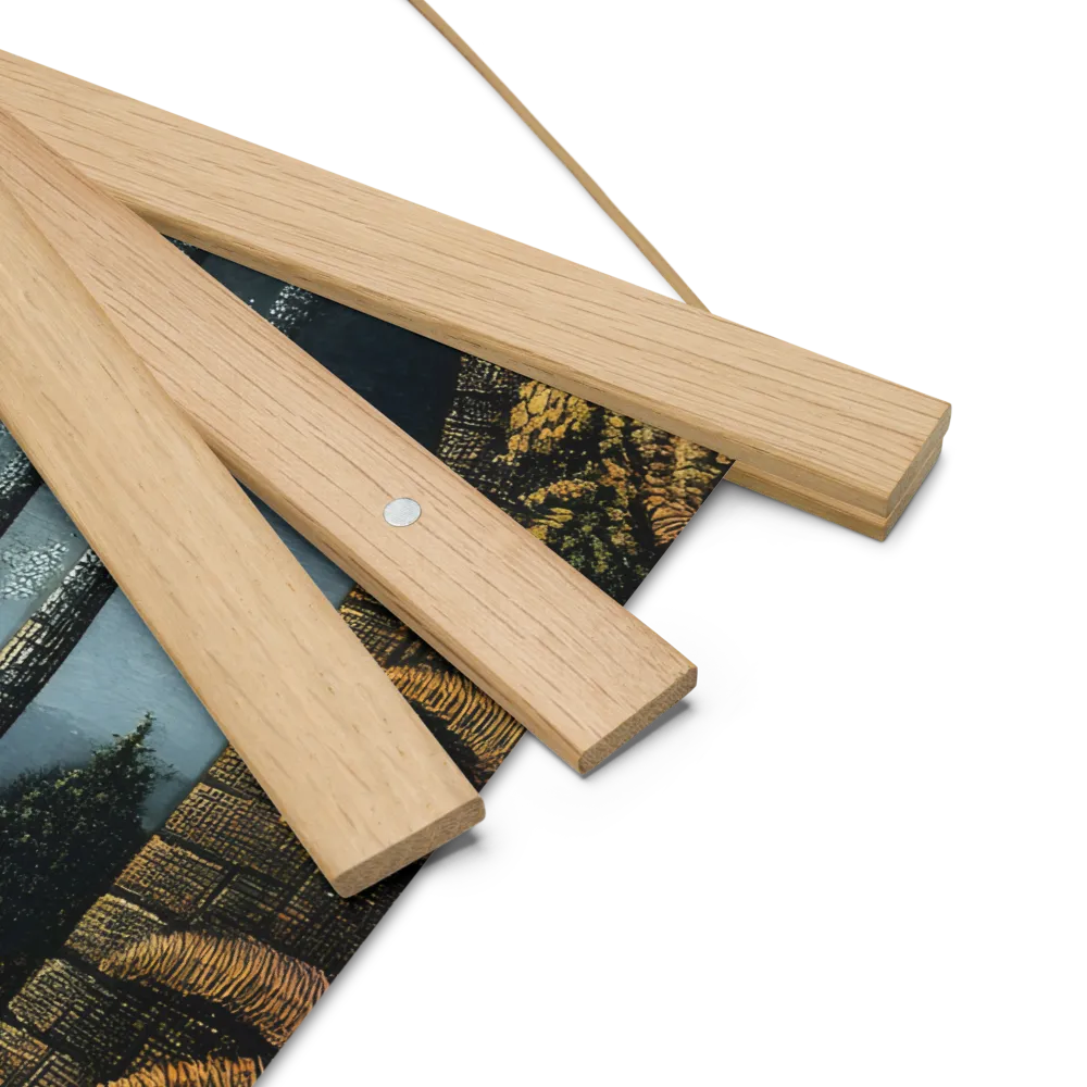Whispers of the Enchanted Forest | Poster With Oak Wood Hanger | 14″×14″