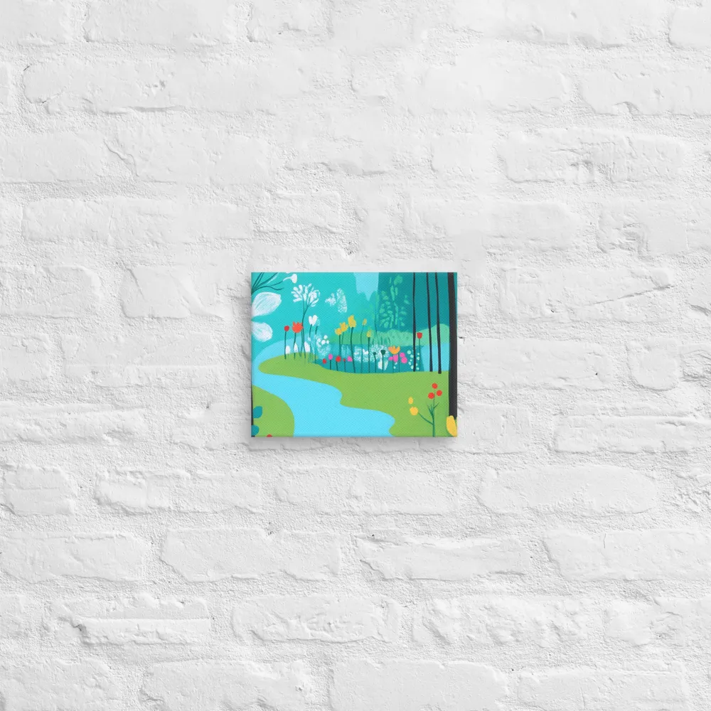 Whispers of Spring: A Colorful Retreat | Canvas | 8″×10″