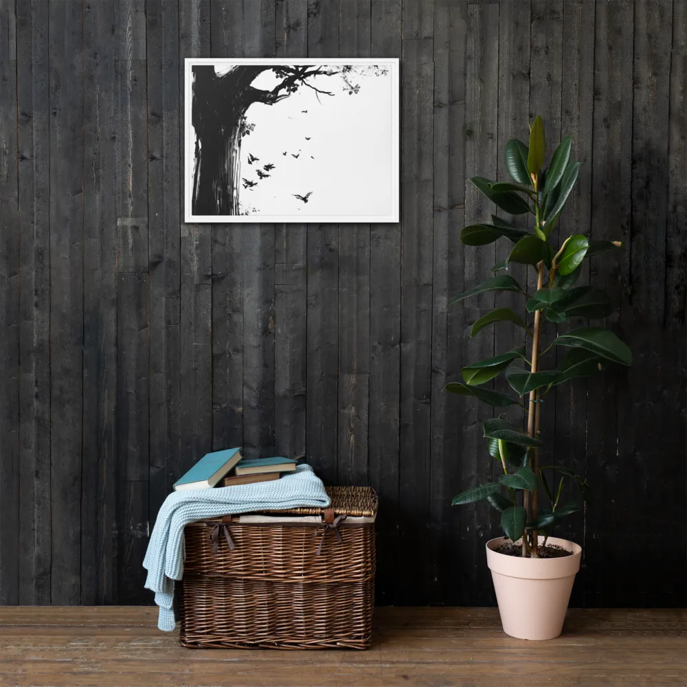 Whispers of Nature | Canvas with White Frame | 18″×24″
