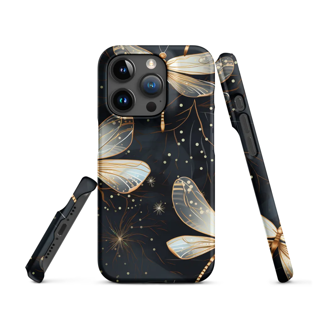 Ethereal Dance: Dragonflies in a Midnight Garden
