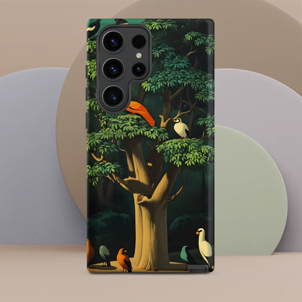 Harmony in Color: A Surreal Bird Symphony