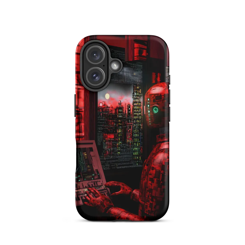 Urban Echoes of a Cybernetic Future | Phone Case