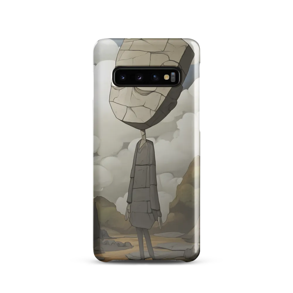 Whimsical Stone Figure in a Rocky Landscape | Phone Case |  S10 | Snap Case | Glossy