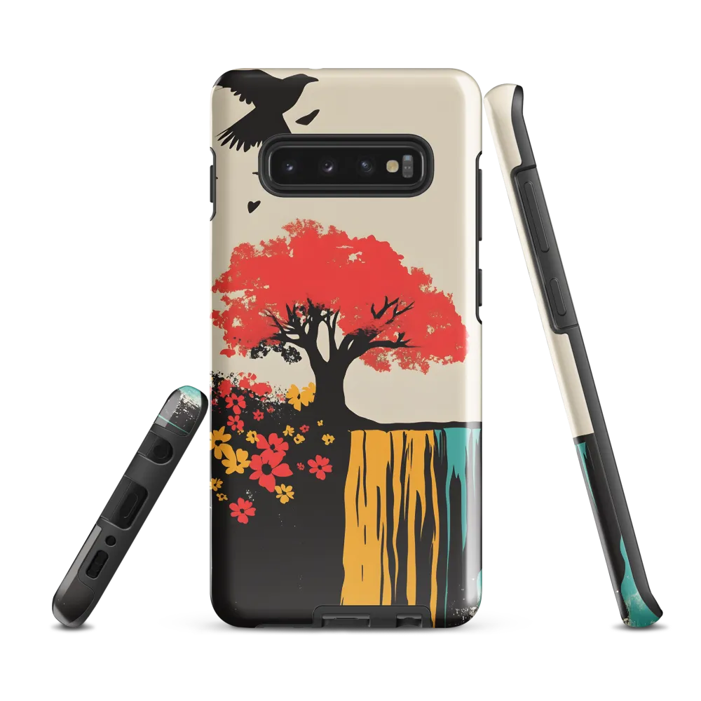 Serene Cascade of Colors | Phone Case |  S10 Plus | Tough Case | Glossy