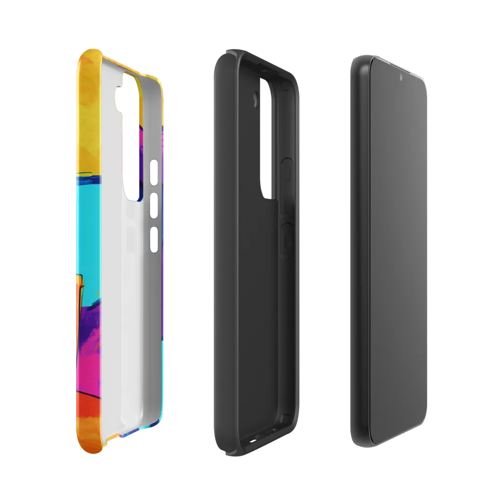 Playful Cubes in Vibrant Harmony | Phone Case |  S22 | Tough Case | Glossy