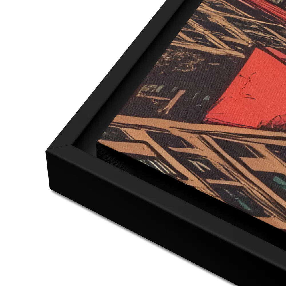 Urban Symphony | Canvas with Black Frame | 24″×36″