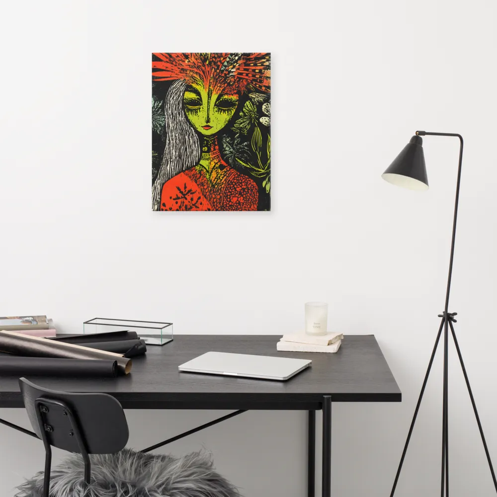 Mystical Flora: A Surreal Portrait
