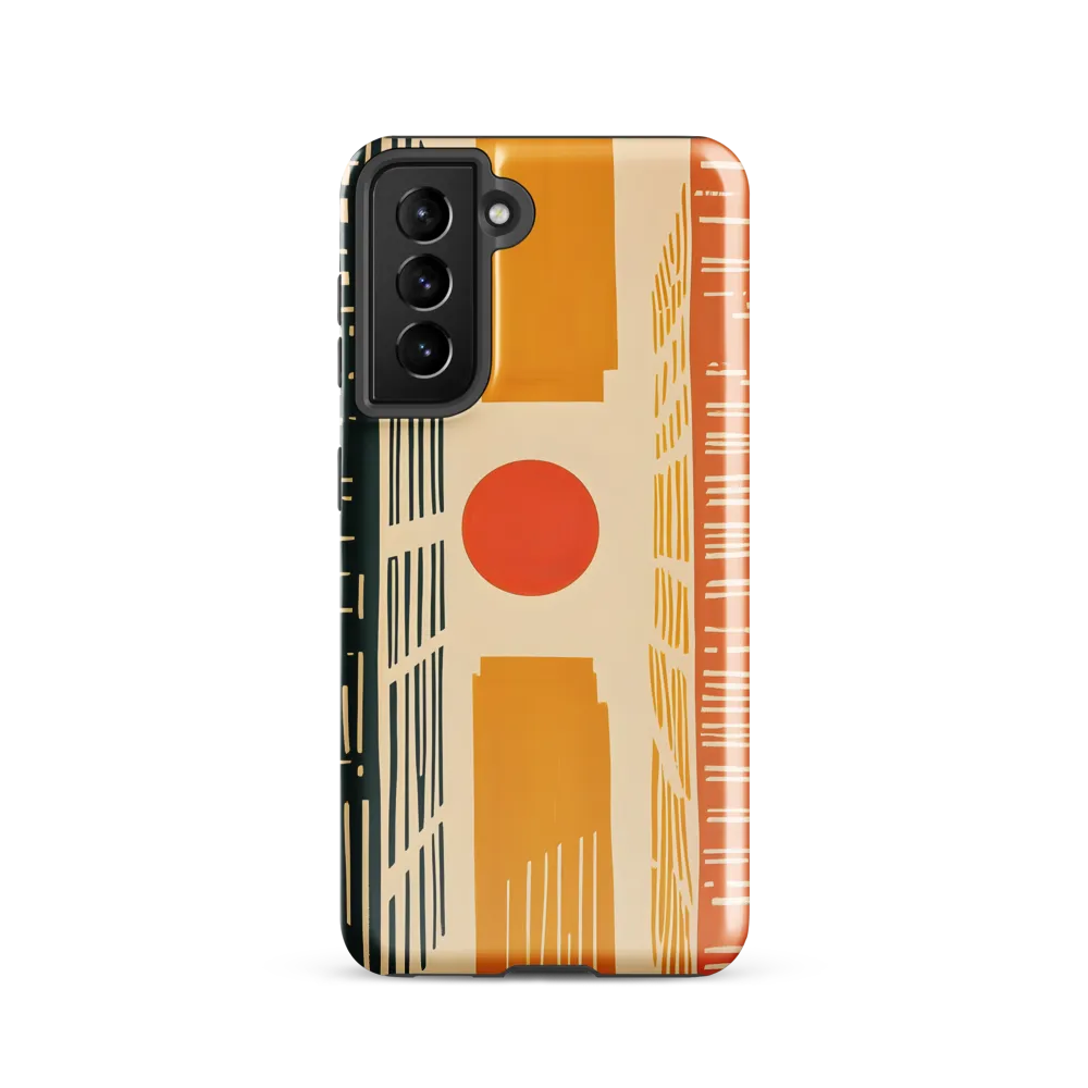 Urban Harmony: A Geometric Sunrise