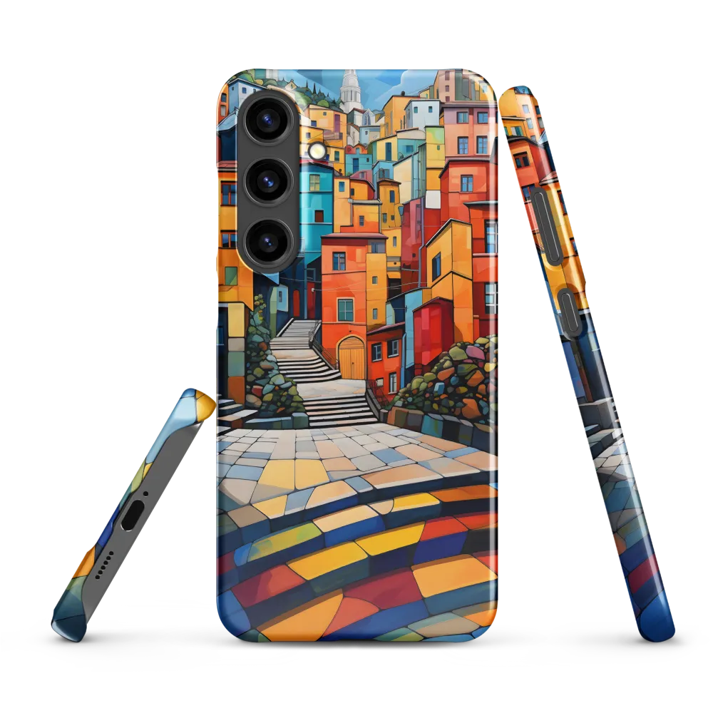 Vibrant Village: A Cubist Journey