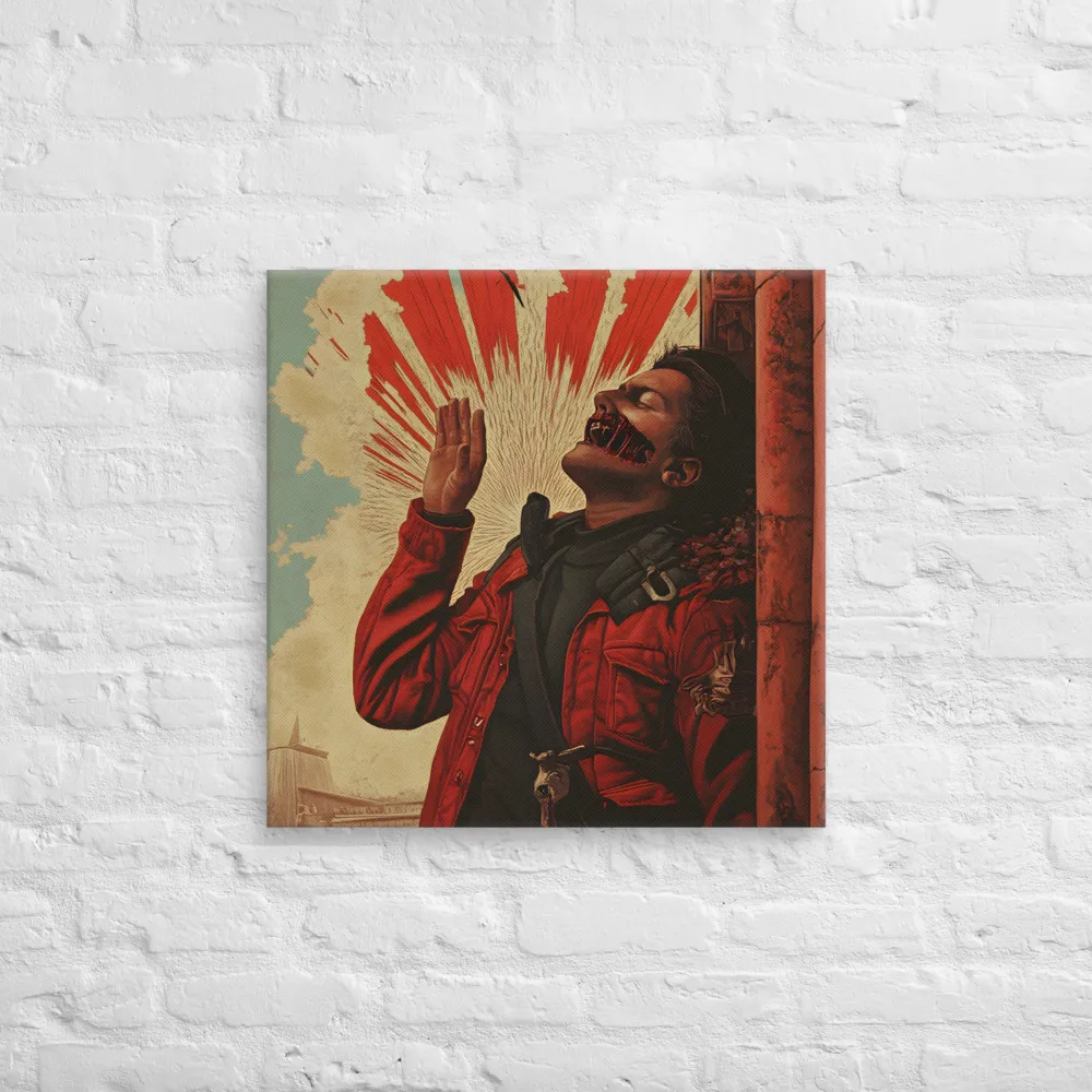 Defiant Echoes of Ruin | Canvas | 24″×24″