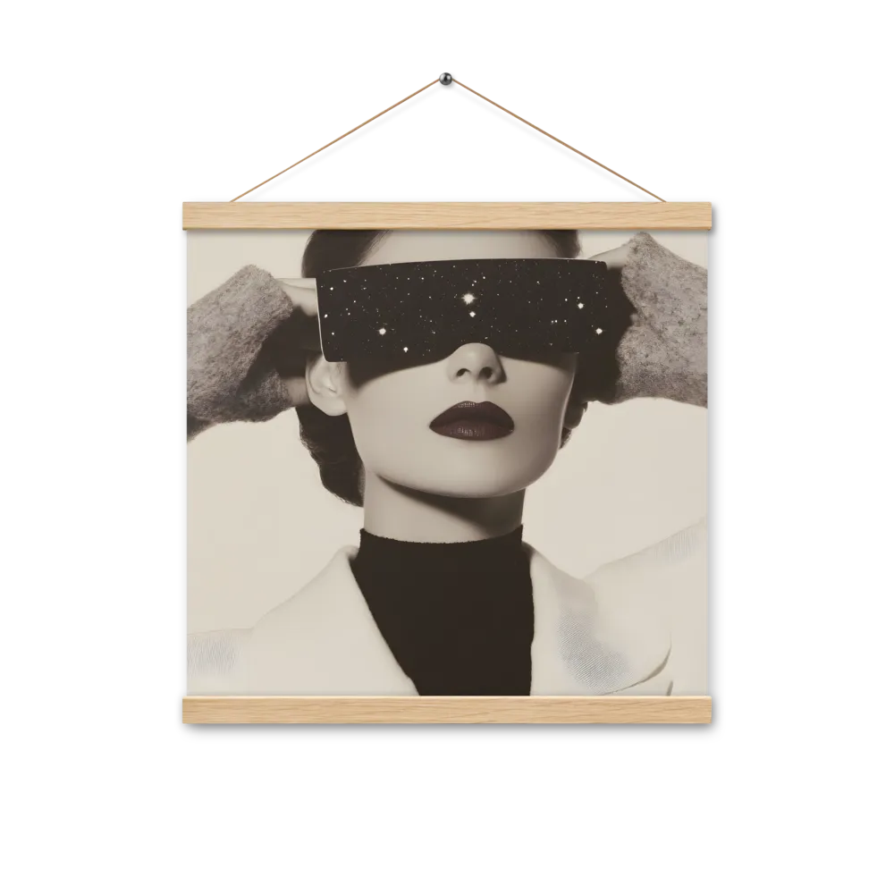 Celestial Elegance | Poster With Oak Wood Hanger | 16″×16″