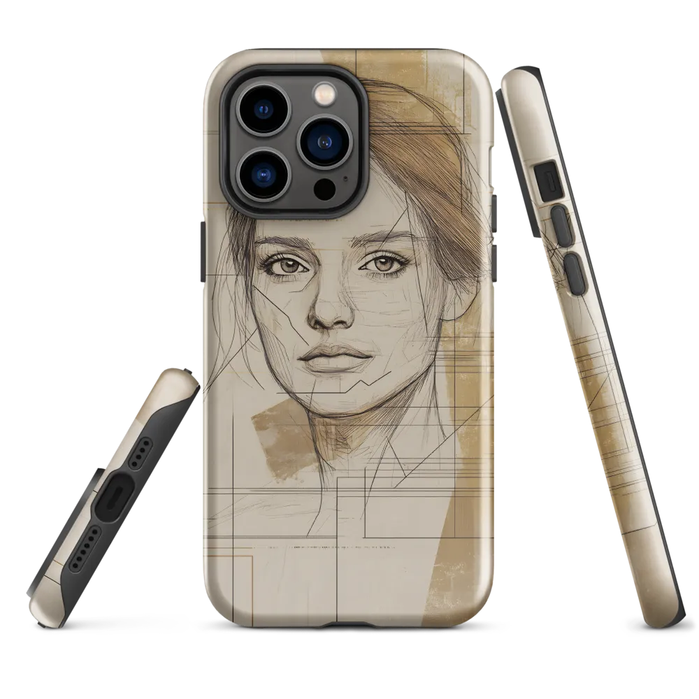 Geometric Elegance: A Modern Portrait