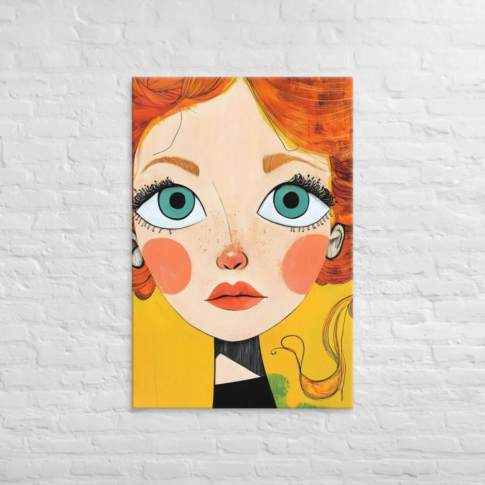 Whimsical Portrait of a Girl | Art Print