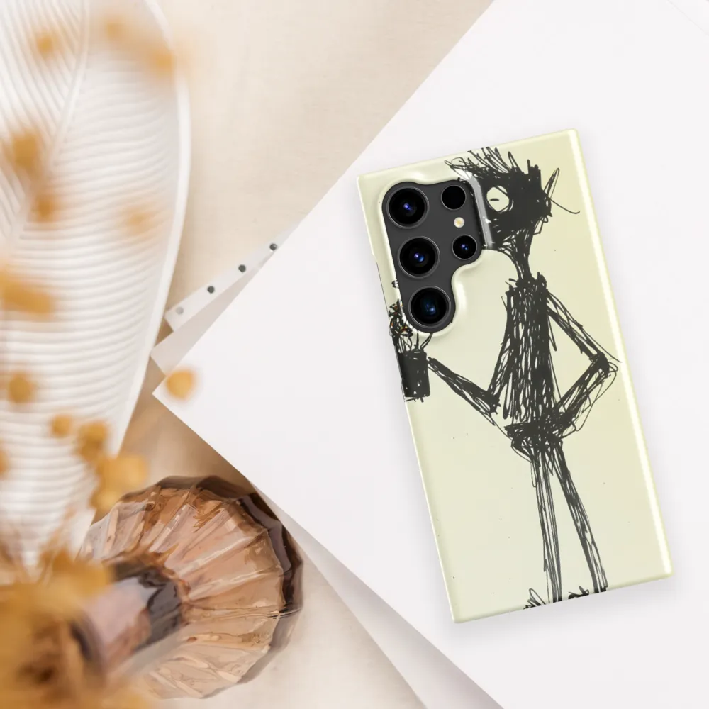 Whimsical Figure with Flowers
