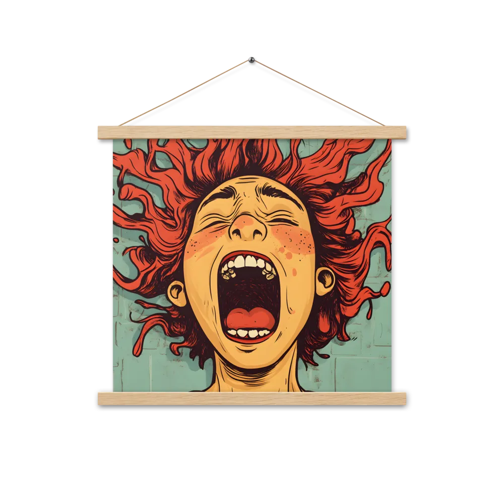Fury Unleashed | Poster With Oak Wood Hanger | 18″×18″