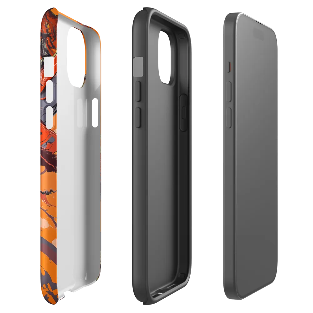 Life in Motion: An Abstract Tree | Phone Case |  15 Plus | Tough Case | Matte