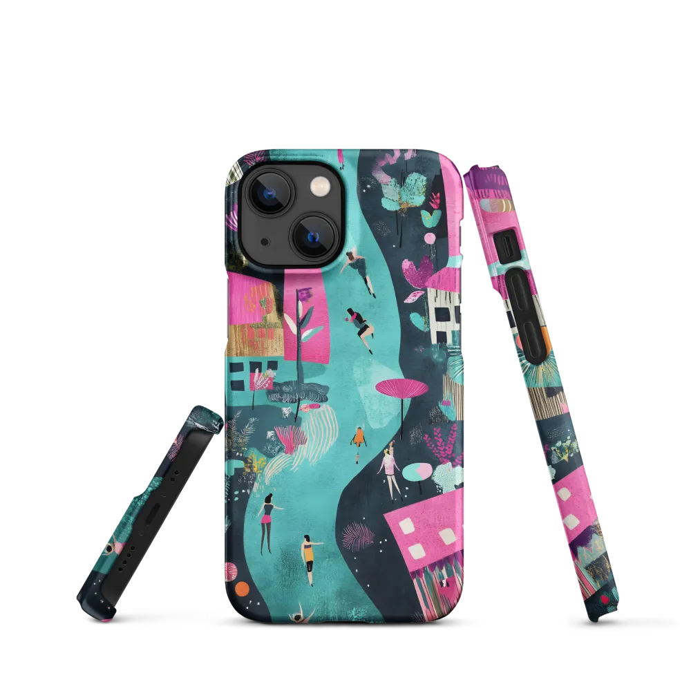 Whimsical Journey Through a Vibrant Landscape | Phone Case |  13 Mini | Snap Case | Matte
